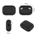 Чорний силіконовий чохол з ремінцем для AirPods Pro 2