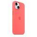 Чехол Apple iPhone 15 Silicone Case with MagSafe - Guava (MT0V3)