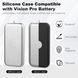 Чехол силиконовый с карабином для аккумулятора Apple Vision Pro Battery - Белый