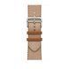 Ремешок Apple Watch Hermès - 46mm Gold/Écru Toile H Single Tour (MXJD3)