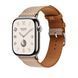 Ремешок Apple Watch Hermès - 46mm Gold/Écru Toile H Single Tour (MXJD3)