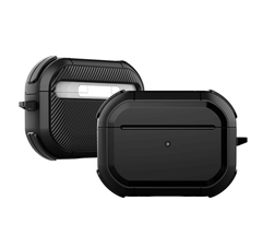 Чорний полікарбонатний чохол з карабіном AirPods Pro 1