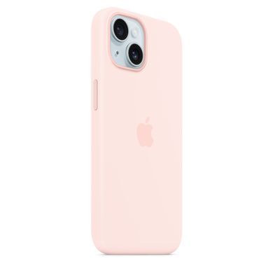Чехол Apple iPhone 15 Silicone Case with MagSafe - Light Pink (MT0U3)