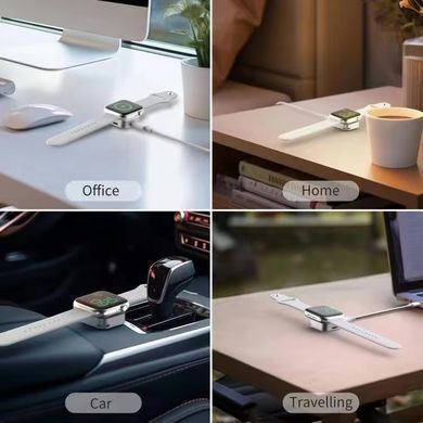 Зарядное устройство для Lightning и USB-C для Apple Watch - Серебристое