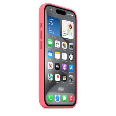Чохол Apple iPhone 15 Pro Silicone Case with MagSafe - Pink (MWNJ3)