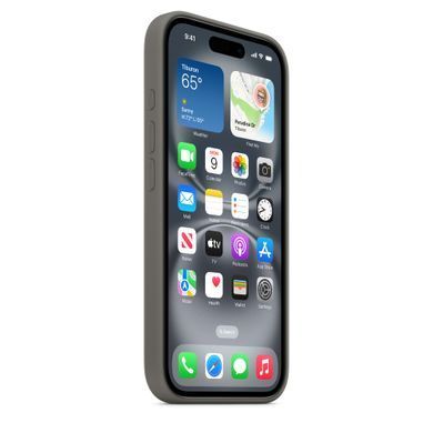 Чехол Apple iPhone 16 Silicone Case with MagSafe - Stone Gray (MYY33)