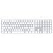 Клавіатура Apple Magic Keyboard with Touch ID and Numeric Keypad for Mac models with Apple silicon - Ukrainian - White Keys (MK2C3UA/A)
