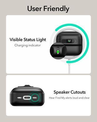 Чохол ESR Pulse FlickLock Case (HaloLock) with MagSafe для AirPods 4 - Чорний