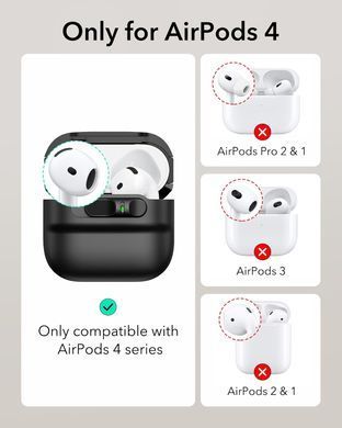 Чохол ESR Pulse FlickLock Case (HaloLock) with MagSafe для AirPods 4 - Чорний