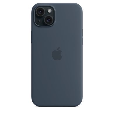 Чехол Apple iPhone 15 Plus Silicone Case with MagSafe - Storm Blue (MT123)