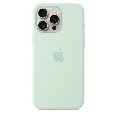 Чехол Apple iPhone 16 Pro Max Silicone Case with MagSafe - Aquamarine (MDGY4)