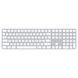 Клавіатура Apple Magic Keyboard with Touch ID and Numeric Keypad for Mac models with Apple silicon - US English - White Keys (MK2C3LL/A)