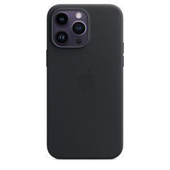 Чохол Apple iPhone 14 Pro Max Leather Case with MagSafe - Midnight (MPPM3)