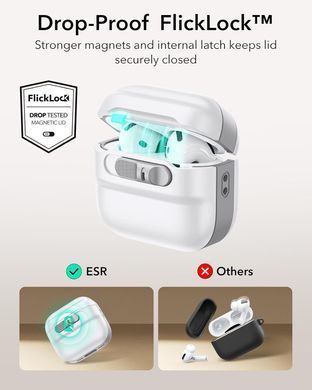 Чохол ESR Pulse FlickLock Case (HaloLock) with MagSafe для AirPods 4 - Білий