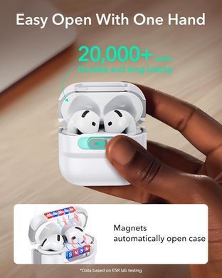 Чохол ESR Pulse FlickLock Case (HaloLock) with MagSafe для AirPods 4 - Білий