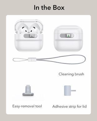 Чохол ESR Pulse FlickLock Case (HaloLock) with MagSafe для AirPods 4 - Білий