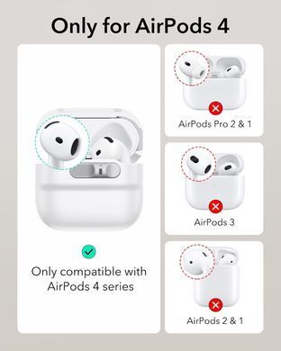 Чохол ESR Pulse FlickLock Case (HaloLock) with MagSafe для AirPods 4 - Білий