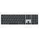 Клавіатура Apple Magic Keyboard with Touch ID and Numeric Keypad for Mac models with Apple silicon - Ukrainian - Black Keys (MMMR3UA/A)