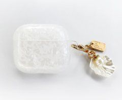 Чохол силіконовий з брелоком для AirPods 3 Перлинний