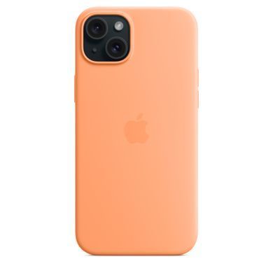 Чехол Apple iPhone 15 Plus Silicone Case with MagSafe - Orange Sorbet (MT173)