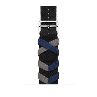 Ремінець Apple Watch Hermès - 45mm Noir Bridon Single Tour (MTHQ3)