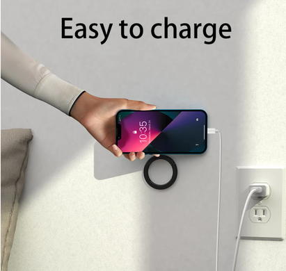 Магнітне кільце MagSafe тримач на стіну - Чорне