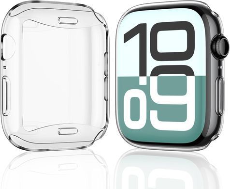 Чехол силиконовый для Apple Watch (Series 10) 42mm - Прозрачный