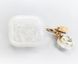 Чохол силіконовий з брелоком для AirPods 3 Перлинний