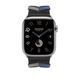 Ремінець Apple Watch Hermès - 45mm Noir Bridon Single Tour (MTHQ3)