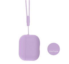 Фіолетовий силіконовий чохол з ремінцем для AirPods Pro 2