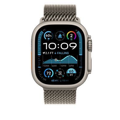 Ремінець Apple 49mm Natural Titanium Milanese Loop - Large (MXKE3)
