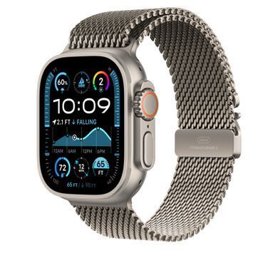 Ремінець Apple 49mm Natural Titanium Milanese Loop - Large (MXKE3)