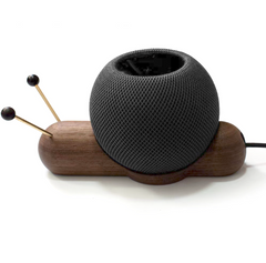 Підставка дерев'яна равлик для HomePod mini - Темна