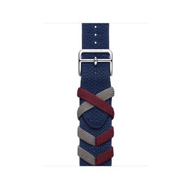 Ремінець Apple Watch Hermès - 41mm Navy Bridon Single Tour (MTHM3)
