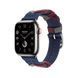 Ремінець Apple Watch Hermès - 41mm Navy Bridon Single Tour (MTHM3)