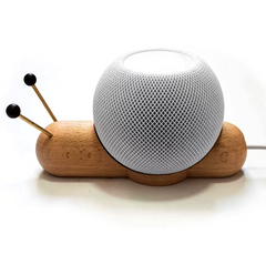 Підставка дерев'яна равлик для HomePod mini - Світла