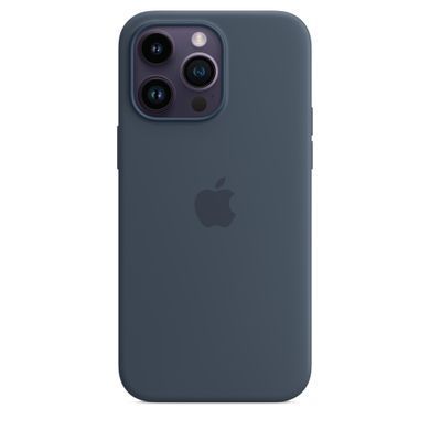 Чехол Apple iPhone 14 Pro Max Silicone Case with MagSafe - Storm Blue (MPTQ3)