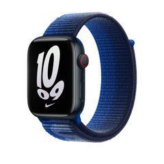 Ремешок Apple Nike Sport Loop Watch 45mm Game Royal/Midnight Navy (MPJ33)
