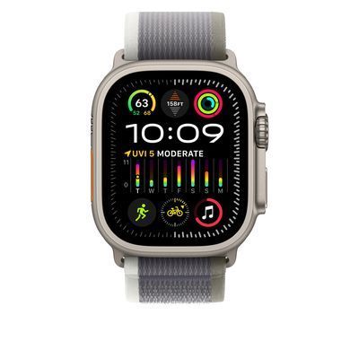 Ремешок Apple Green/Gray Trail Loop для Watch 49mm - S/M - M/L