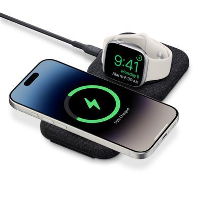 Беспроводная зарядка Belkin BoostCharge Pro 2-in-1 Magnetic Charging Travel Pad (HRX12)