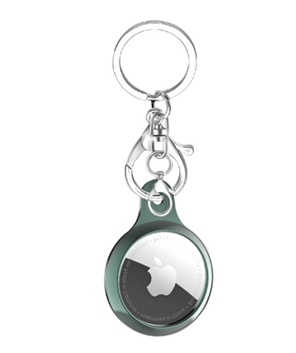 Зеленый полиуретановый брелок для AirTag