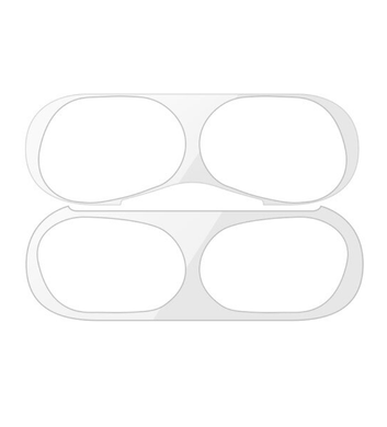 Срібляста пилозахисна наклейка для AirPods Pro 1 / 2
