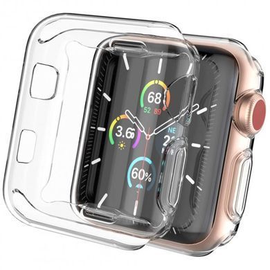 Чехол силиконовый для Apple Watch 38mm - Прозрачный