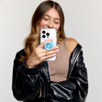 Тримач для телефону PopSockets Phone Grip Compatible with MagSafe - Blue Opalescent Translucent