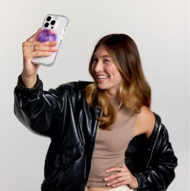 Тримач для телефону PopSockets Phone Grip Compatible with MagSafe - Lavender Translucent