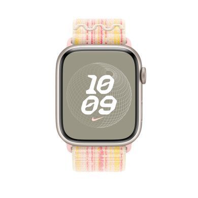 Ремінець Apple Nike Sport Loop Watch 45mm Starlight/Pink (MUJY3)