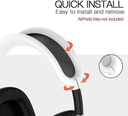 Чехол силиконовый на оголовье наушников Apple AirPods Max - Белый