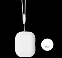 Білий силіконовий чохол з ремінцем для AirPods Pro 2