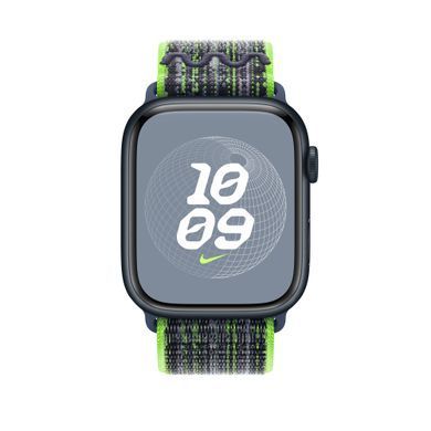 Ремінець Apple Nike Sport Loop Watch 45mm Bright Green/Blue (MTL43)