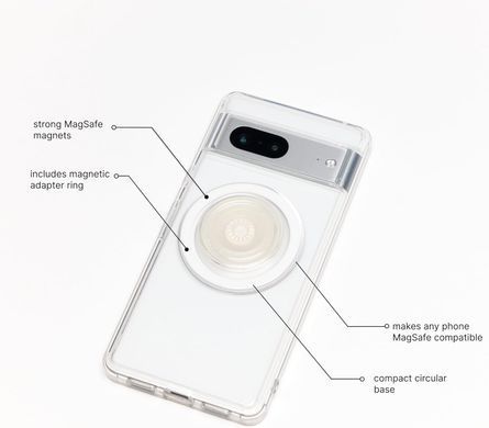 Тримач для телефону PopSockets Phone Grip Compatible with MagSafe - Horchata